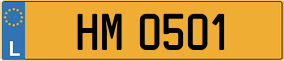 Trailer License Plate